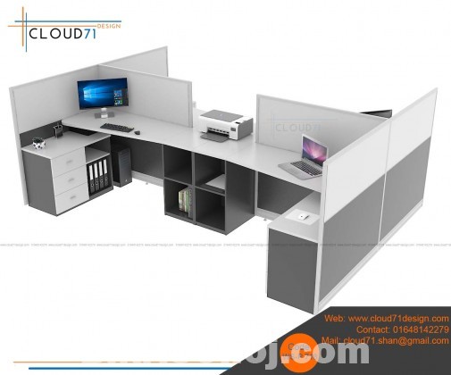 modern 4seater office cubicle